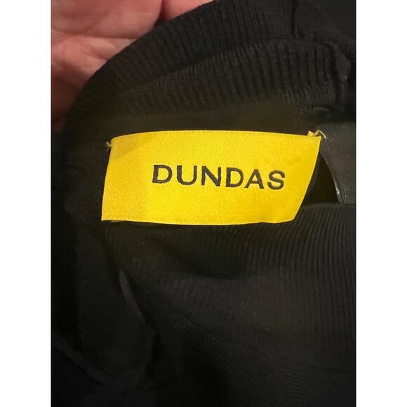 DUNDAS Cut Out Maxi Dress in Black SIZE L - Picture 9 of 11